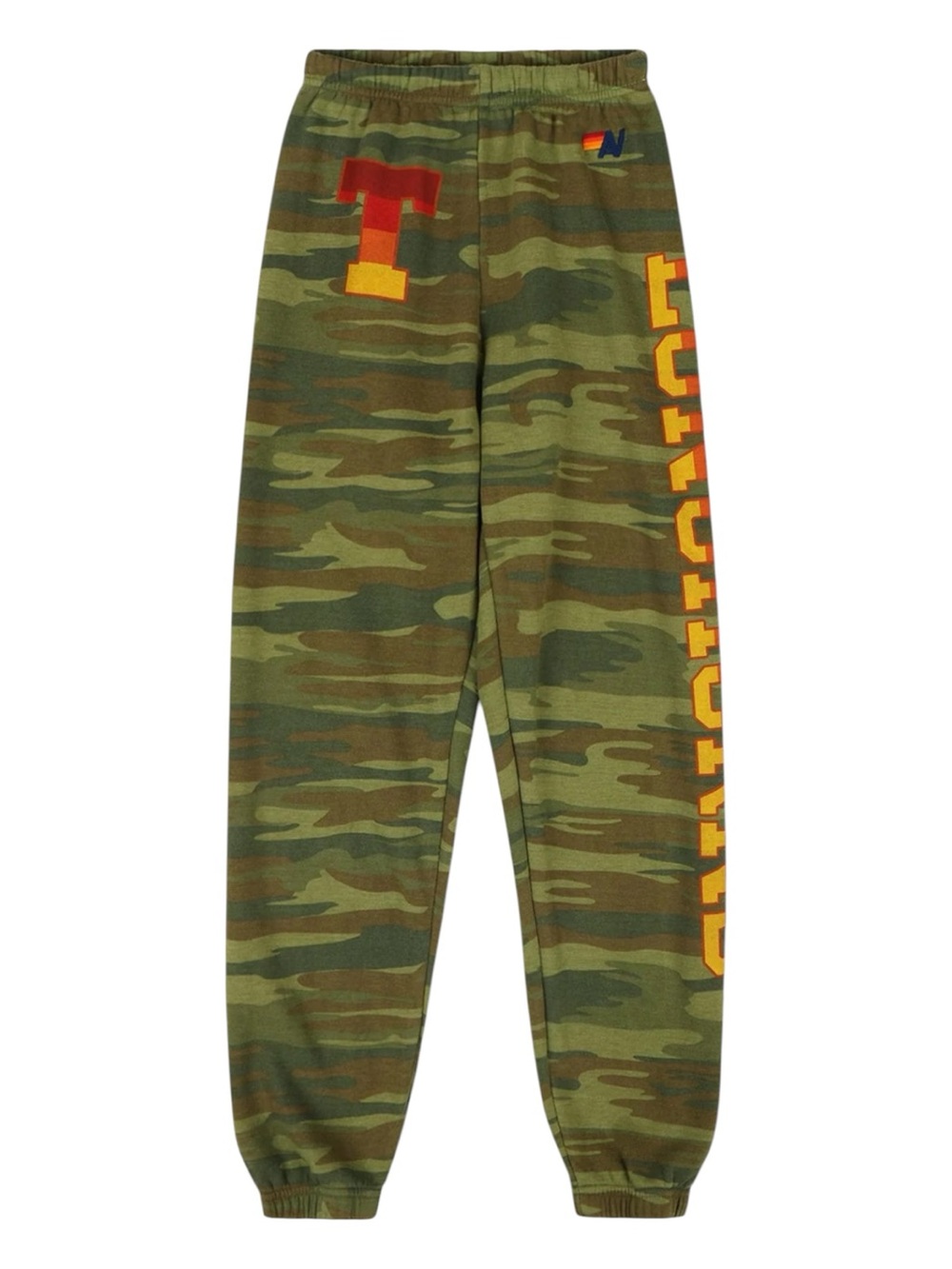 NWT Aviator Nation UNIVERSITY OF TEXAS Longhorns Camo sweatpants size L runs sm